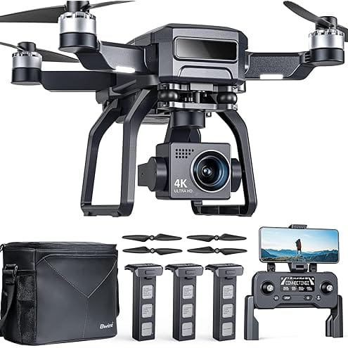 Ruko F11GIM2 4B Drones with Camera for Adults 4k,FAA Remote ID Comply,2-Axis Gimbal + Eis, 112mins Fly Time 4 Batteries, 9800ft Long Range, gps